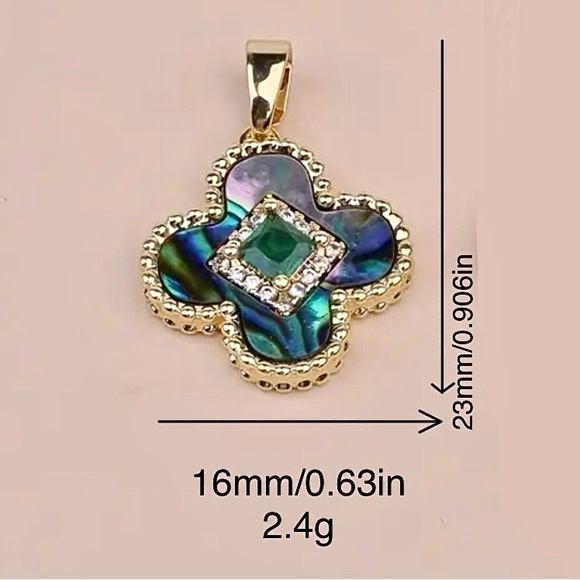 Gorgeous Hold Stainless Steel Gold pleated abalone earrings - Picture 6 of 6